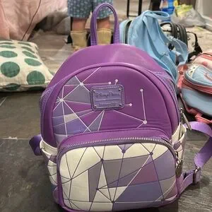 Loungefly | Bags | Loungefly Purple And White Backpack With  display picture 2